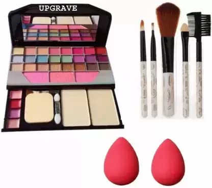 SmieTrz Complete Makeup Kit with Brushes & Beauty Blender – Professional Cosmetic Set for Makeup Artists & Beginners (Perfect for Daily Use, Travel, & Photo Shoots)