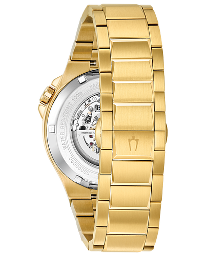 Bulova 98A178 Automatic Gold Stainless Steel Men's Watch - Luxury Dress Watch for Business, Formal Events & Special Occasions