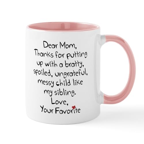 White/Pink Inside - The Favorite Child Mugs