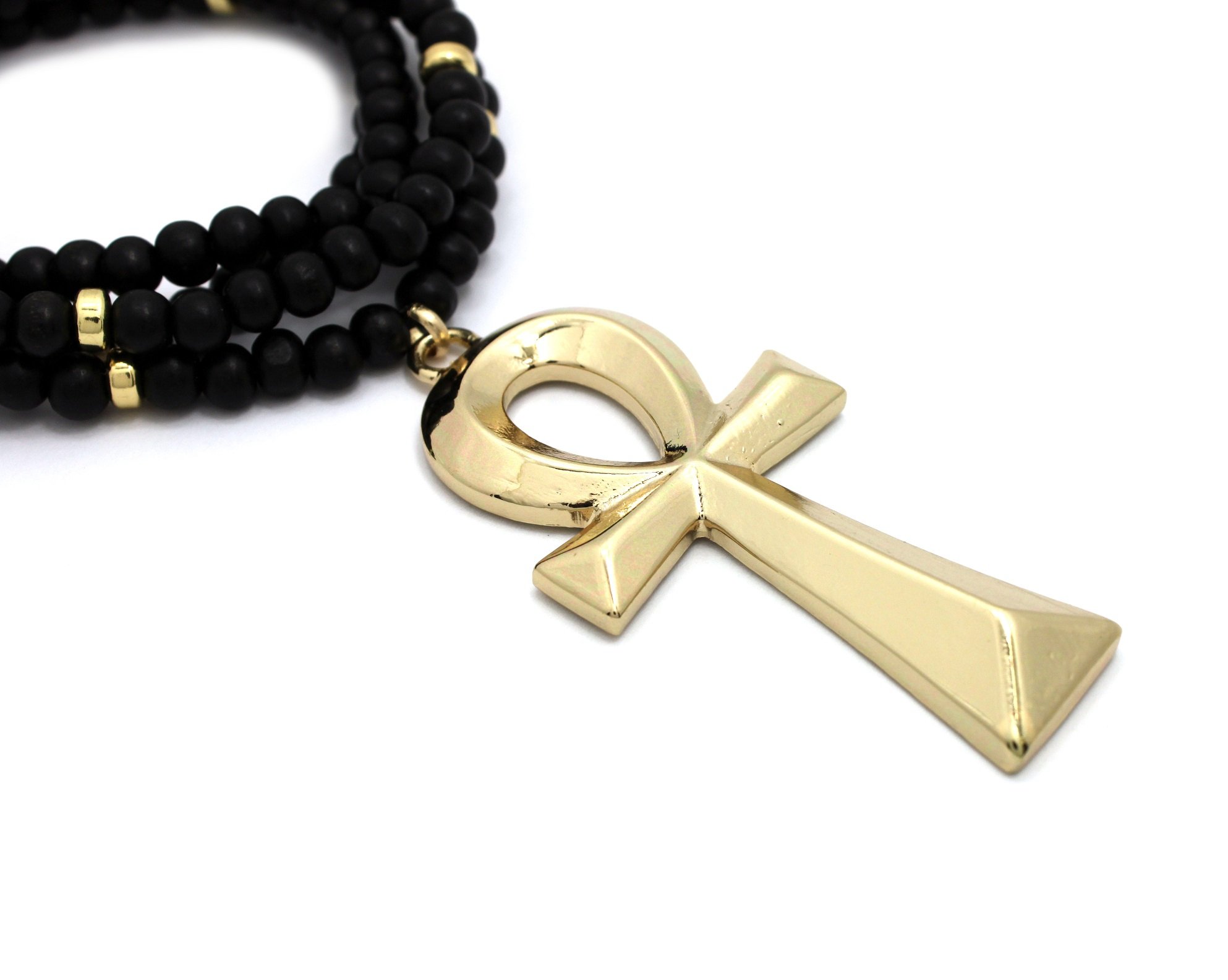 Egyptian Ankh Pendant Necklace - 6mm 30