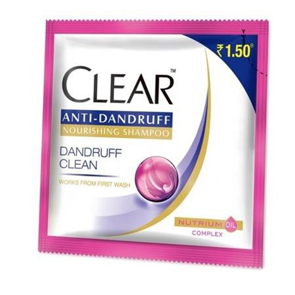 **64-Pack Clear Anti-Dandruff Shampoo Sachets (5ml Each) – Gentle Scalp Care for Men & Women – Perfect for Travel, Gym & Daily Use**