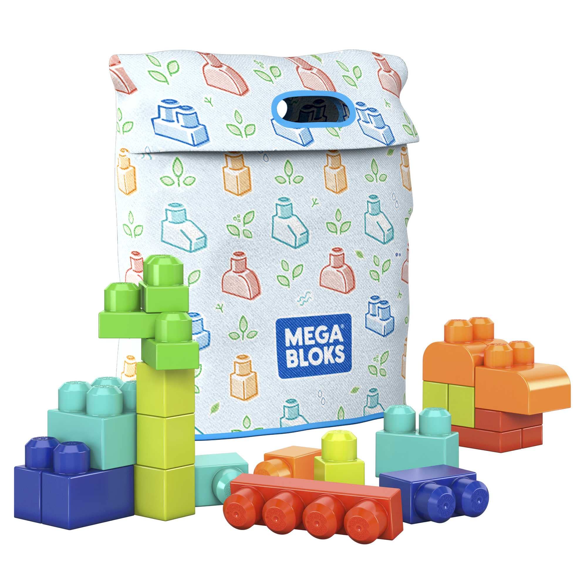 **MEGA BLOKS Fisher-Price Toddler Building Blocks – 60-Piece Construction Set with Storage Bag – Educational Toys for Kids Ages 1+ – Perfect for Early Learning & Creative Play at Home or Daycare**