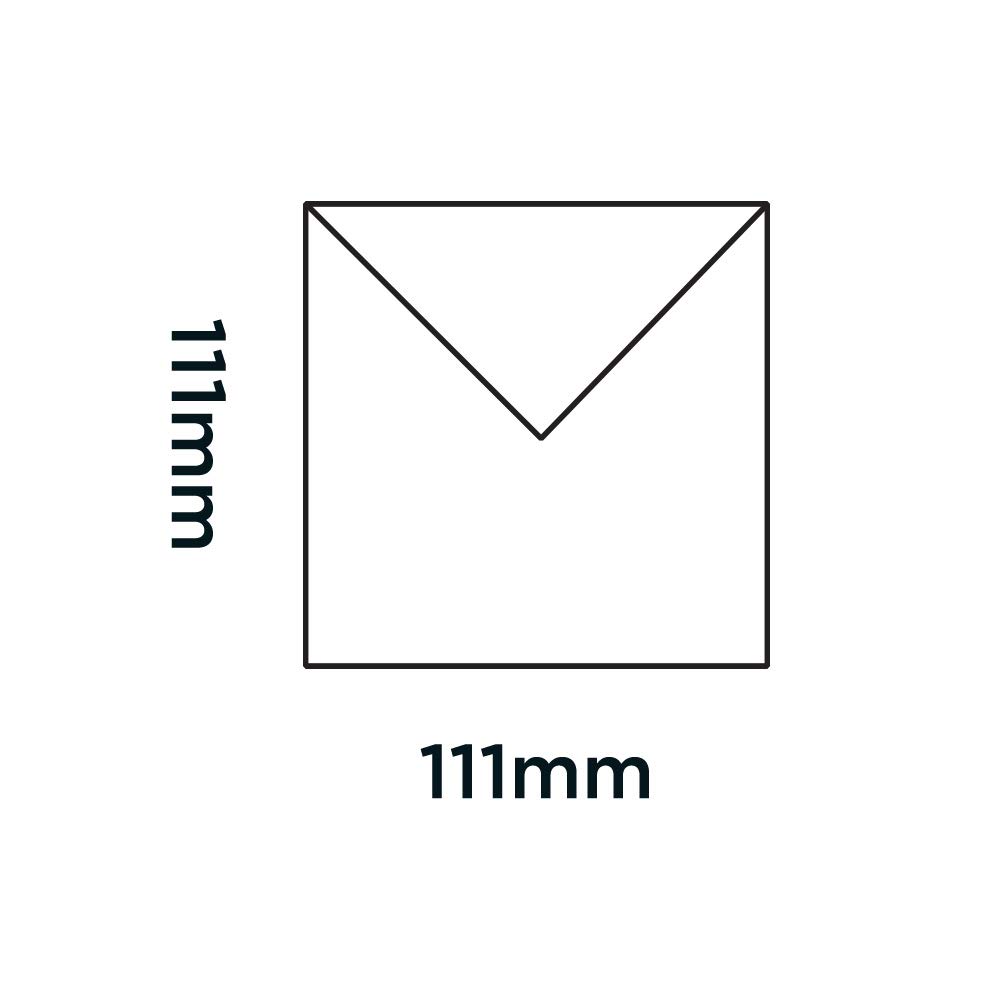 Premium 111 x 111 mm 90 GSM Square Banker Gummed Envelopes (Pack of 1000) - White Invitation Envelopes for Wedding, Business, Greeting Cards & Mailing - ENV2173