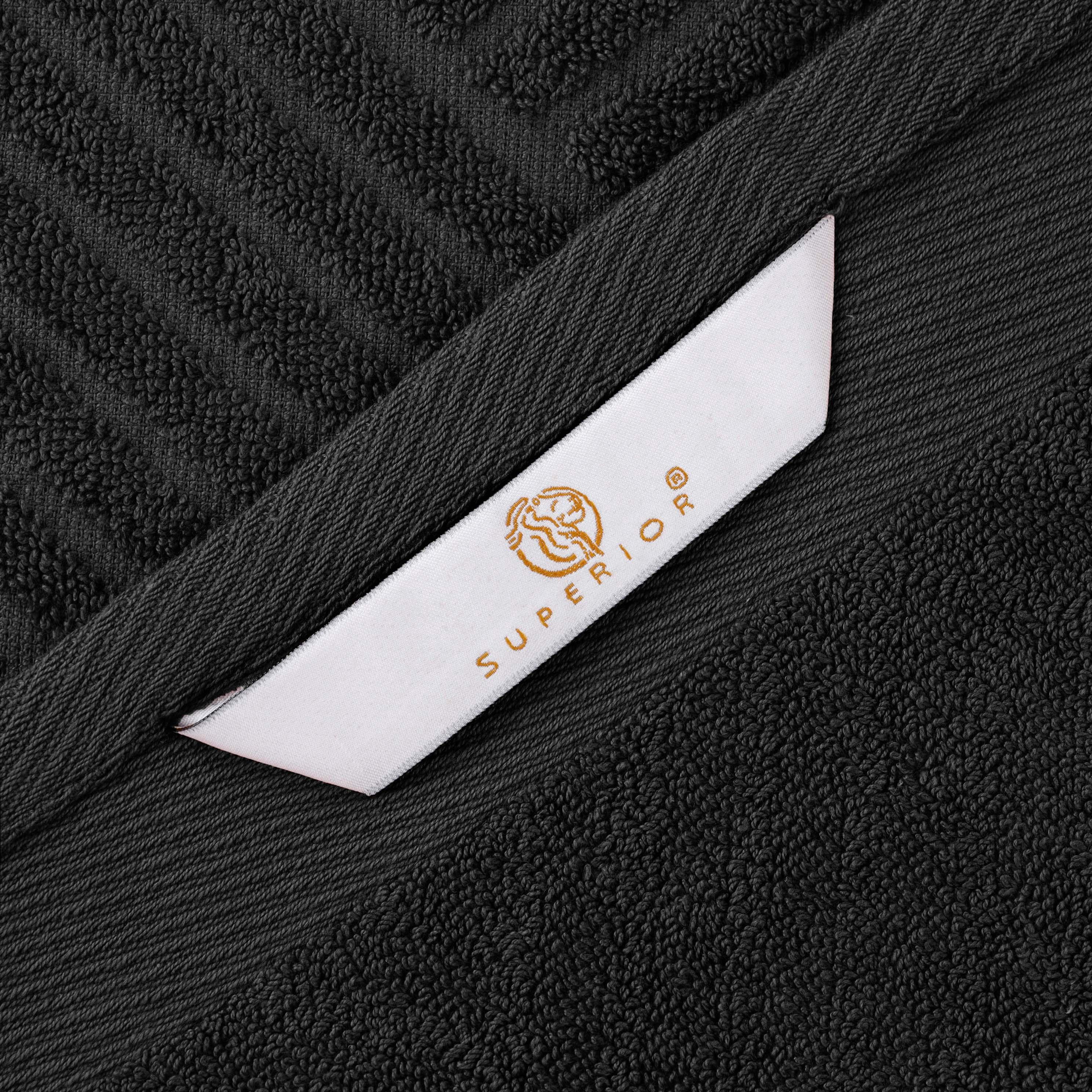 Premium Basketweave Jacquard Egyptian Cotton Towel Set - 3 Piece Plush Bath Towels for Spa, Bathroom & Luxury Home Decor - Medium Weight, Ultra Soft & Absorbent