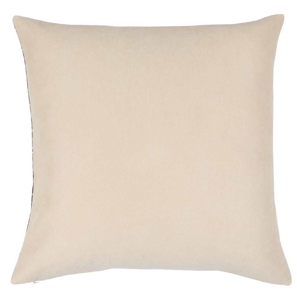 Decorative Kilim Throw Pillow Covers 20x20 Inches - Dark Green Khaki & Cream Boho Pillow Cases for Couch, Sofa, Bedroom - Farmhouse, Tribal, Aztec Style Home Decor - Perfect for Living Room, Patio & Outdoor Spaces