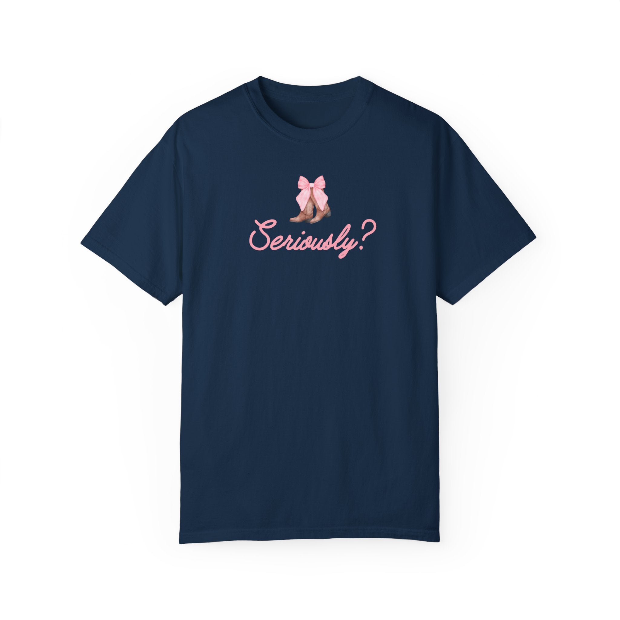 Seriously Cowboy Boots Graphic T-Shirt for Men & Women - Western Style Casual Tee for Country Music Fans, Rodeo Events & Cowboy Fashion