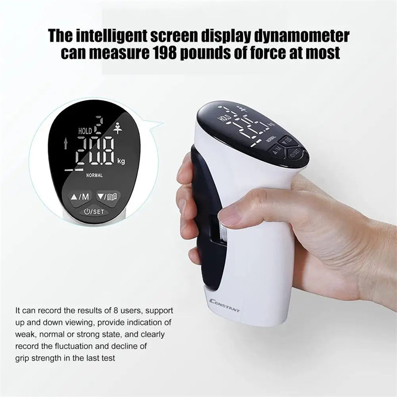Digital Electric Hand Gripper with Auto Counting - Hand Dynamometer for Strength Training & Grip Measurement - Perfect for Home Gym, Physical Therapy & Fitness Enthusiasts