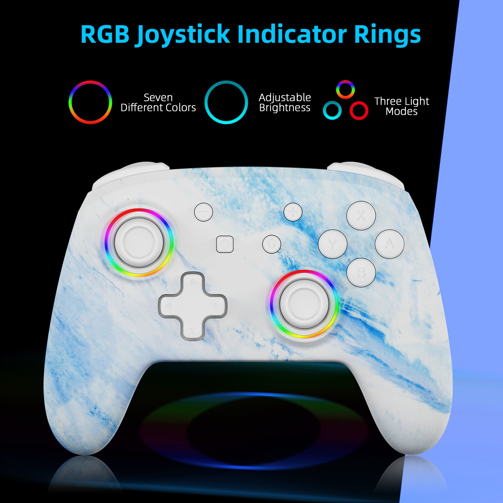 NexiGo NS32 Wireless Controller for Nintendo Switch, Switch Lite & Switch OLED - No Deadzone, Enhanced Gaming Experience for Home & Travel Use