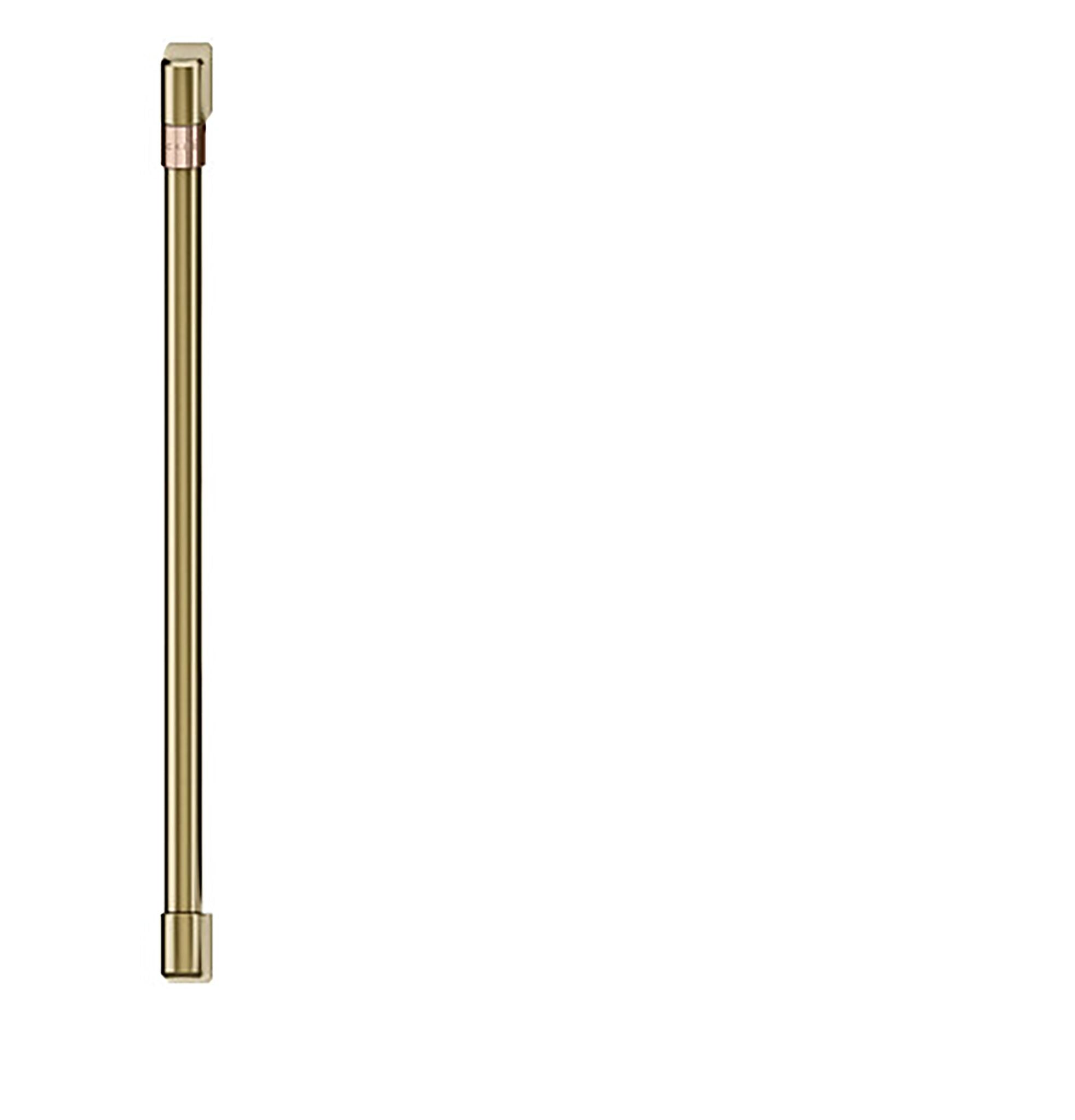 Brushed Brass Wine & Beverage Center Handle Kit - Café Style Cabinet Pulls for Kitchen & Bar - Perfect for Wine Coolers, Refrigerators & Home Bars (Model: CXQW1H1PPCG)