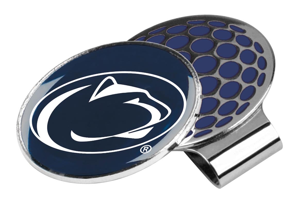 LinksWalker Collegiate Team Magnetic Golf Ball Marker & Hat Clip Holder - Perfect for Golf Tournaments, Practice Sessions & Team Spirit Accessories