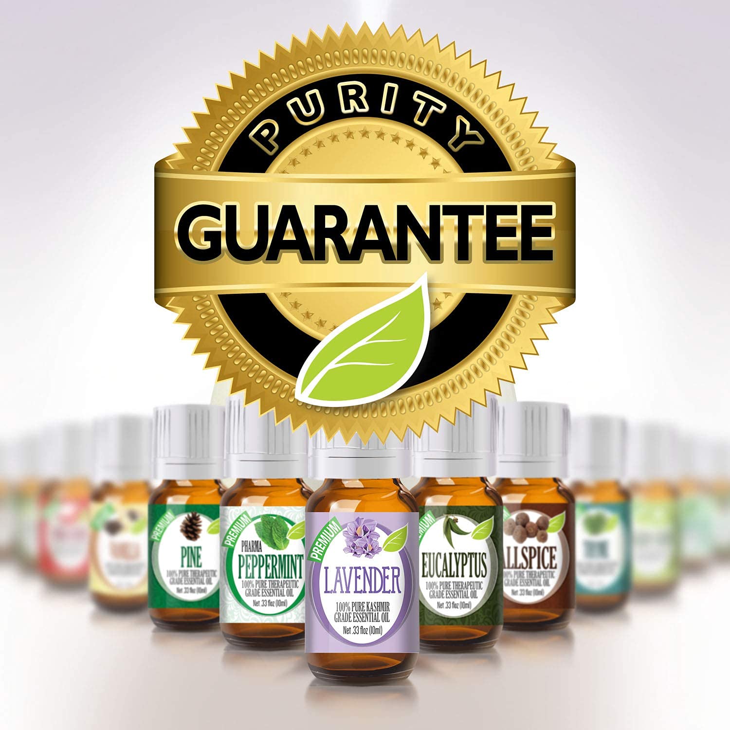 Healing Solutions Premium 6-Piece Essential Oils Set (6x10ml) - 100% Pure Therapeutic Grade Aromatherapy Oils for Diffusers, Massage & Relaxation | Perfect Gift for Home Spa, Yoga & Wellness Enthusiasts