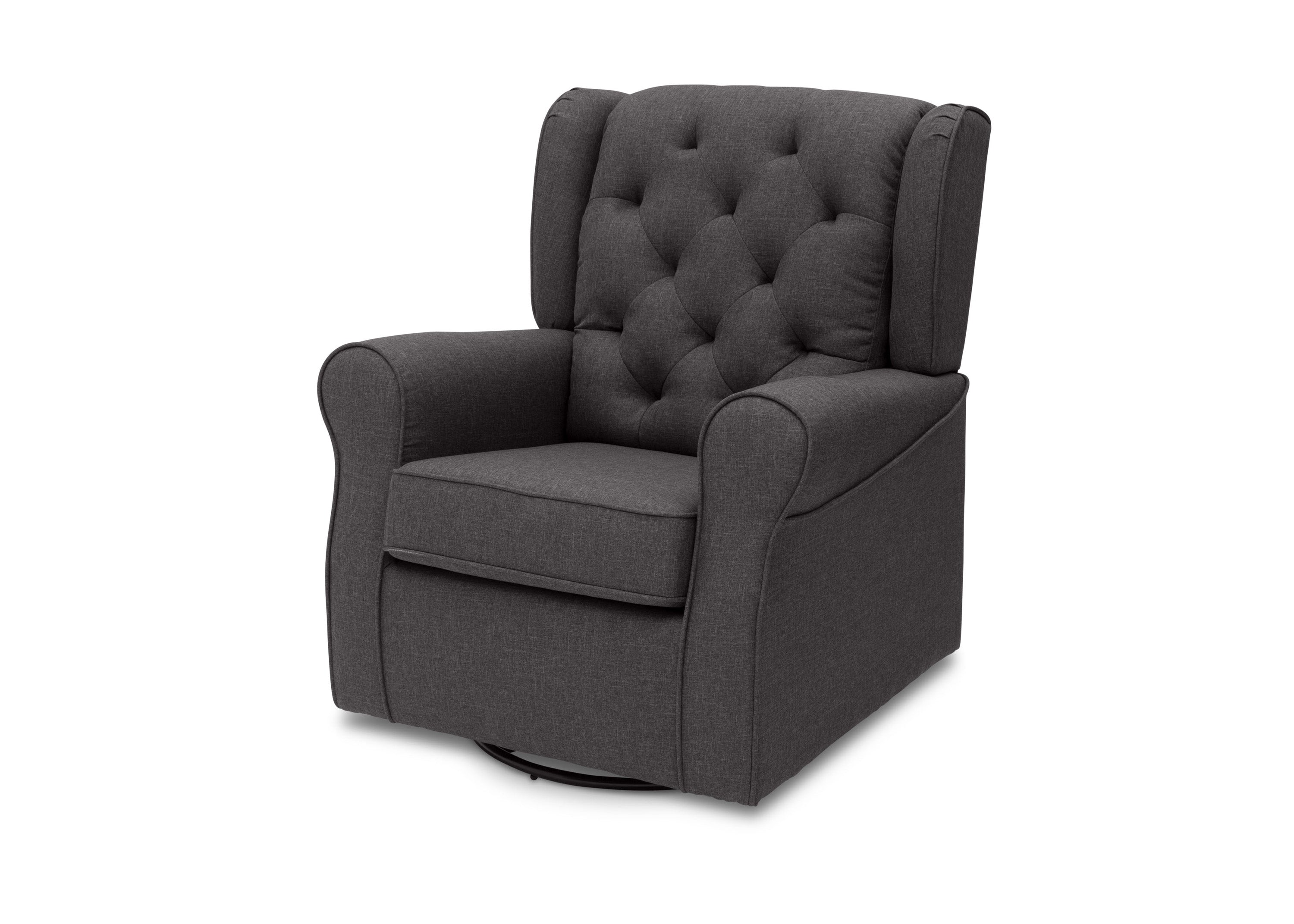 Emma Nursery Glider Swivel Rocker Chair - Comfortable Upholstered Baby Rocking Chair for Nursery, Breastfeeding & Relaxation - Perfect for Nurseries, Bedrooms & Living Rooms