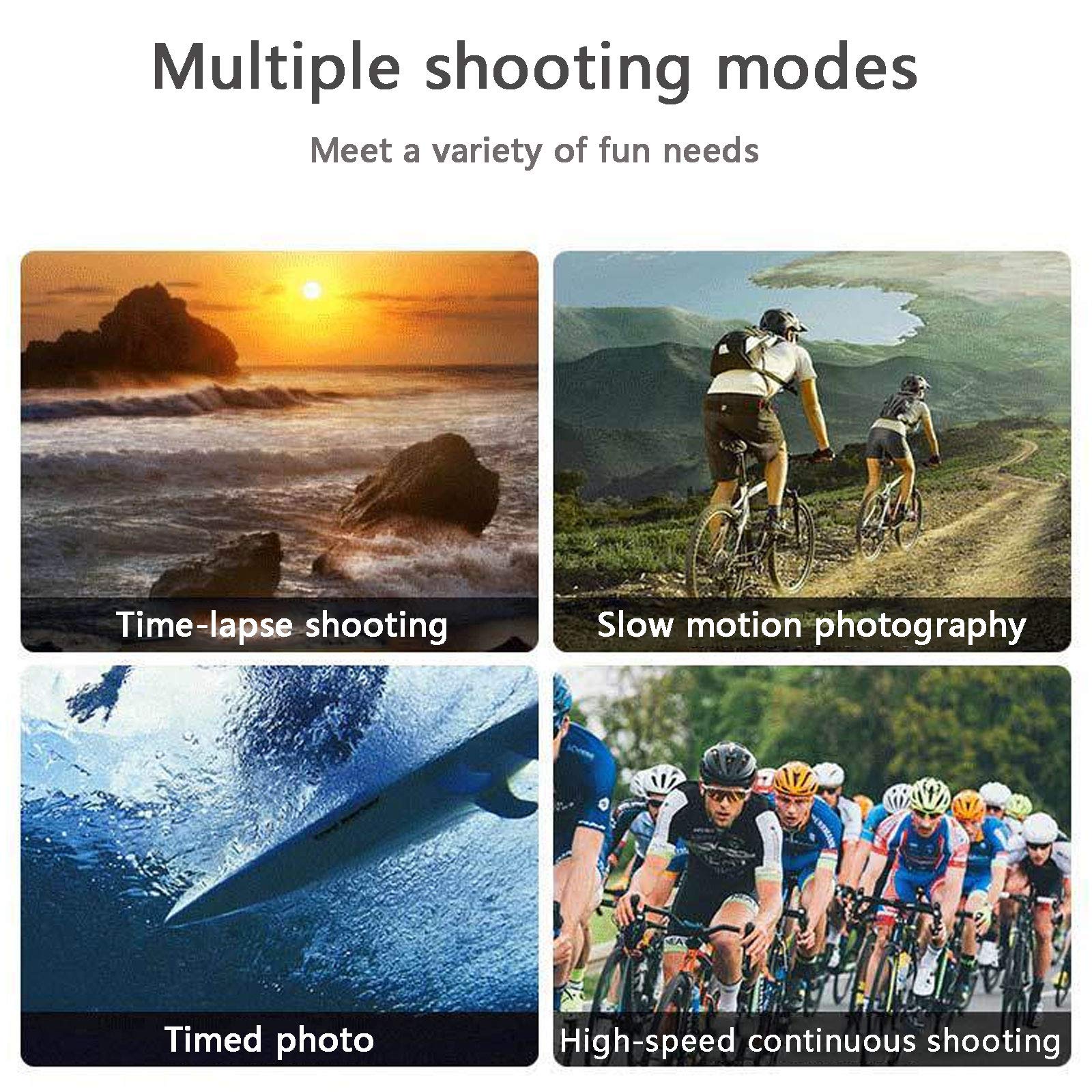 4K 48MP Waterproof Action Camera - 30M Underwater Digital Camera with Image Stabilization, FHD Mini Camcorder for Beach, Diving & Outdoor Photography | Perfect for Snorkeling, Surfing & Travel Adventures