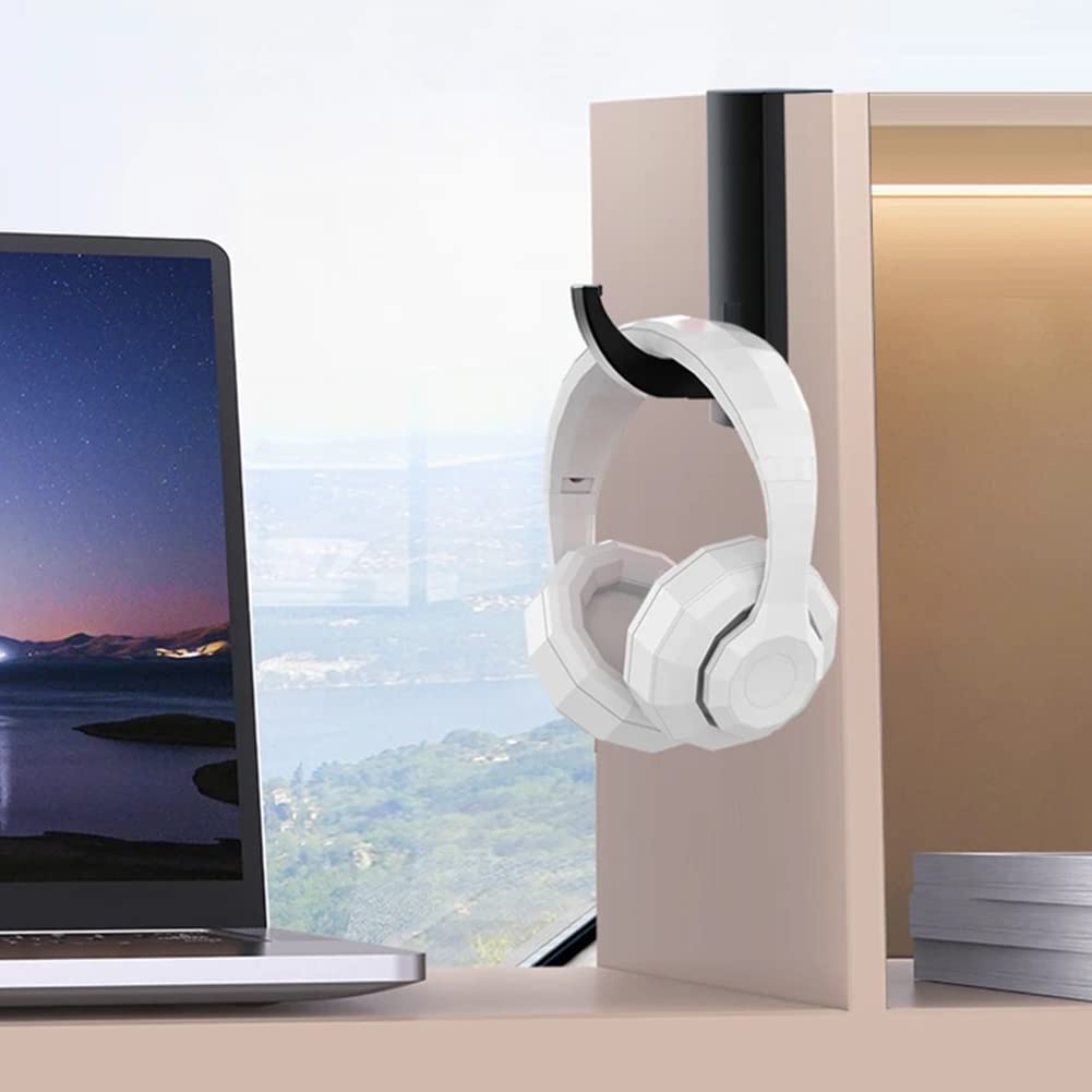 ZLXFT 4-Pack Headphone Stand Holder - Durable Earphone Hook & Hanger for Gaming Headsets, Wired Headphones - Perfect for Desk, Office, Gaming Setup & Cable Organization
