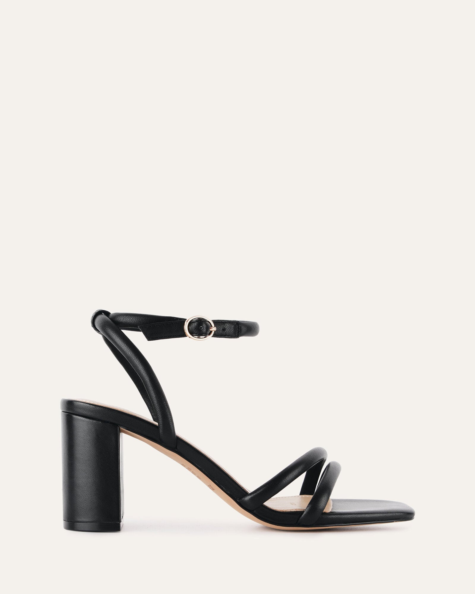 Nino Black Leather High Heel Sandals for Women - Comfortable Dressy Summer Shoes for Weddings, Parties & Date Nights