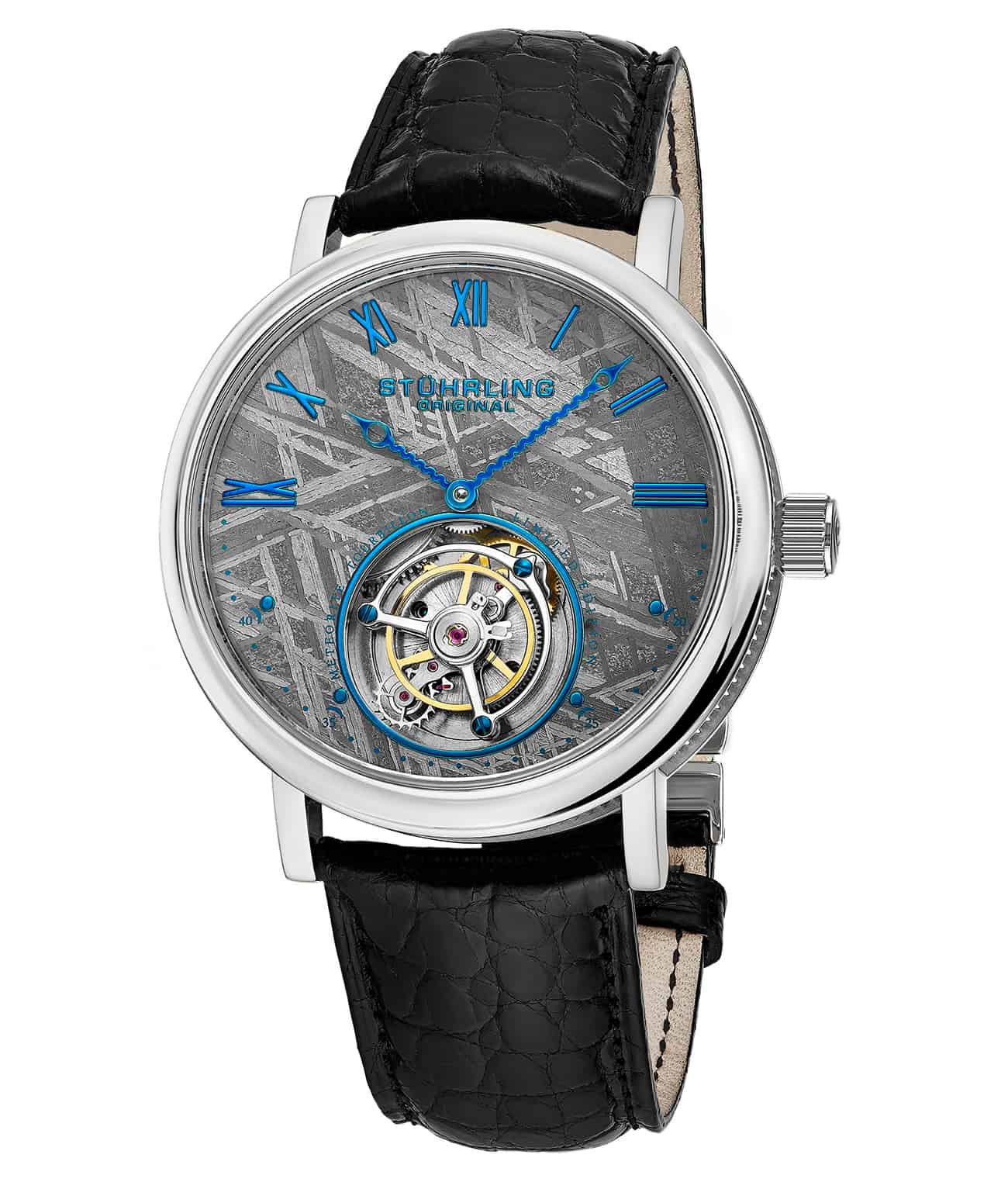 Grey Dial / Gold Case / Black Alligator Strap Deployant Buckle