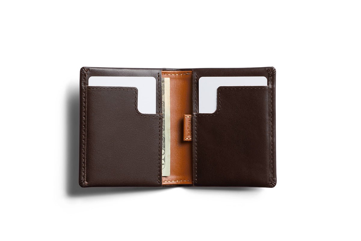 BELLROY Note Sleeve Bi-Fold Wallet in Java Brown Leather - Slim RFID Blocking Minimalist Wallet for Men & Women - Perfect for Everyday Carry, Travel & Business Use