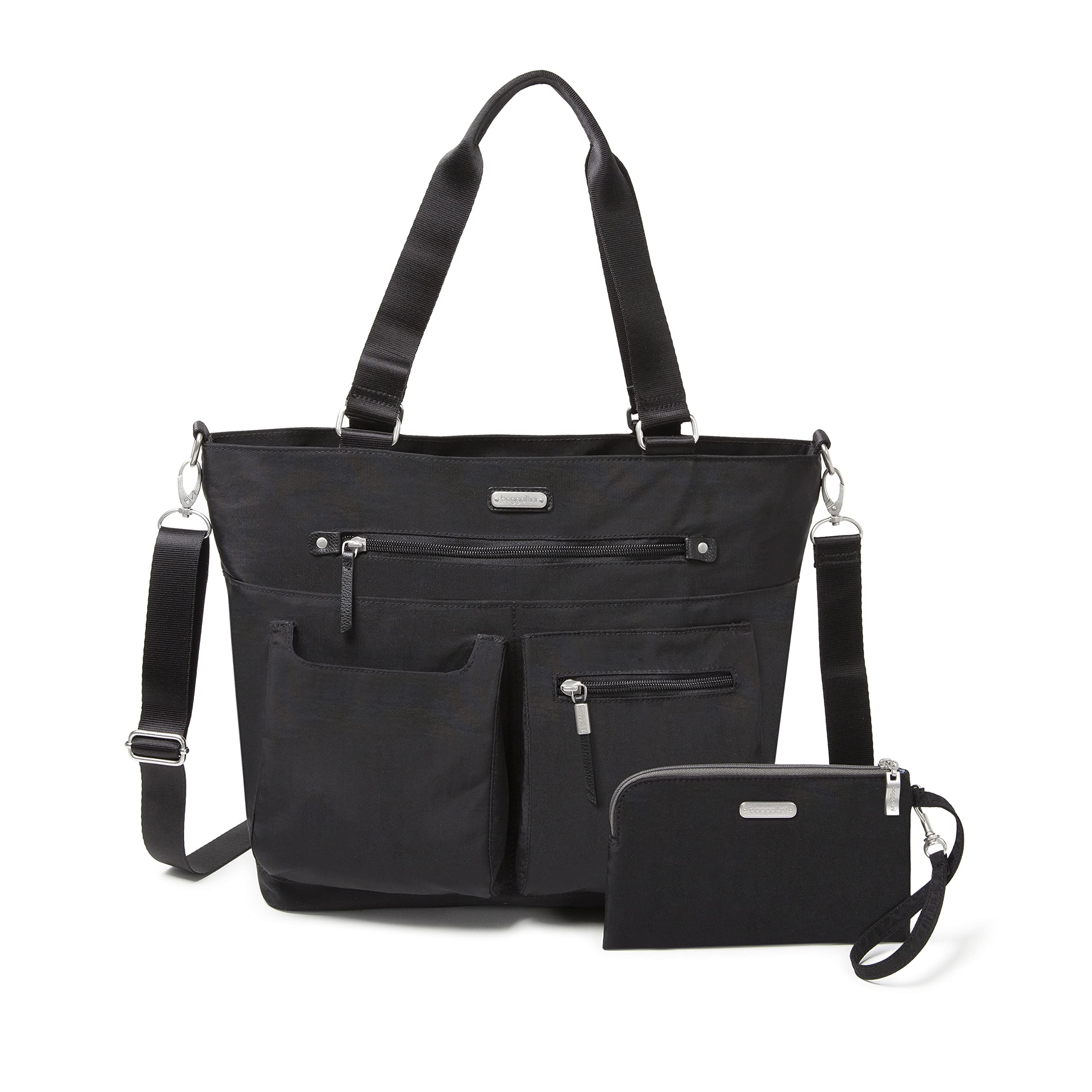Baggallini RFID Anti-Theft Any Day Tote Bag with Detachable Phone Wristlet - Perfect for Travel, Work & Everyday Use
