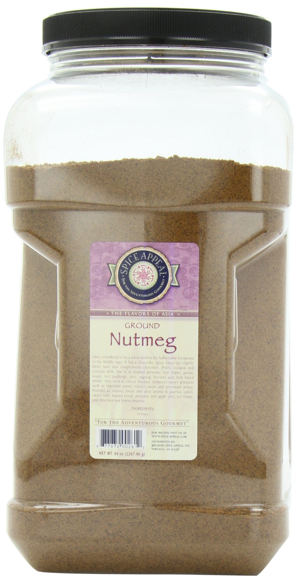 Premium Organic Ground Nutmeg Powder - 5 lb Bulk Bag | Fresh & Aromatic Spice for Baking, Cooking & Holiday Recipes | Perfect for Pumpkin Pie, Eggnog & Desserts