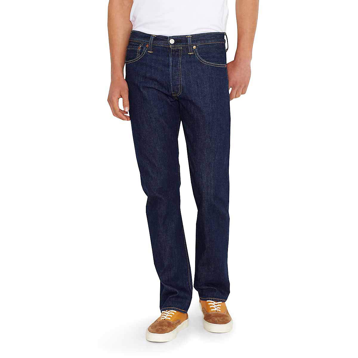 Levi's Men's 501 Original Fit Stretch Jeans - Classic Straight Leg Denim Pants for Casual Wear & Everyday Style