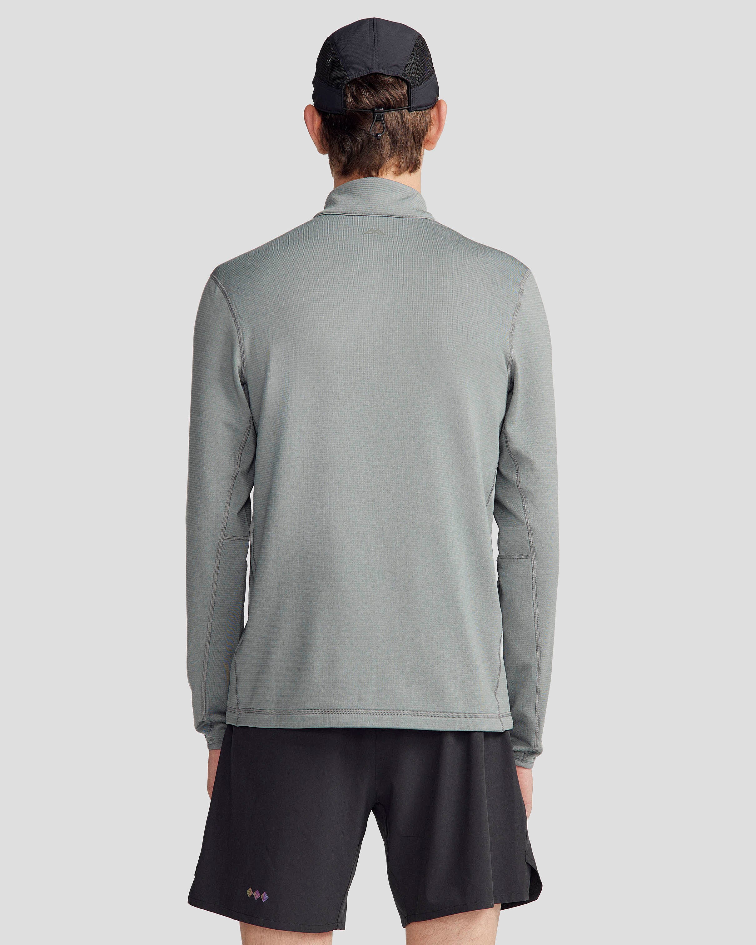 Men's Seeker Fleece Quarter Zip Pullover - Lightweight Thermal Jacket for Hiking & Outdoor Activities | Moon Color