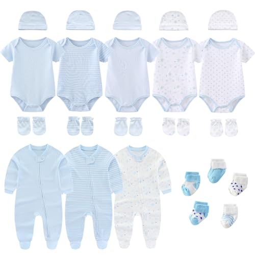 Two Way Zipper Blue 23 Piece Set