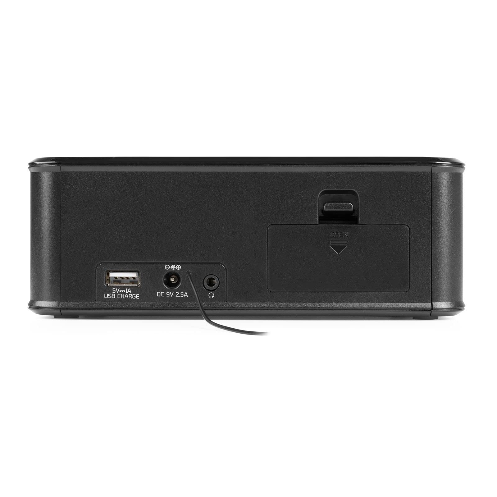 Audizio Cuneo DAB+ Digital Alarm Clock Radio with Wireless Charging, Bluetooth, Dual Alarm, Preset Stations, USB Port & Battery Backup - Perfect for Bedroom, Office & Travel