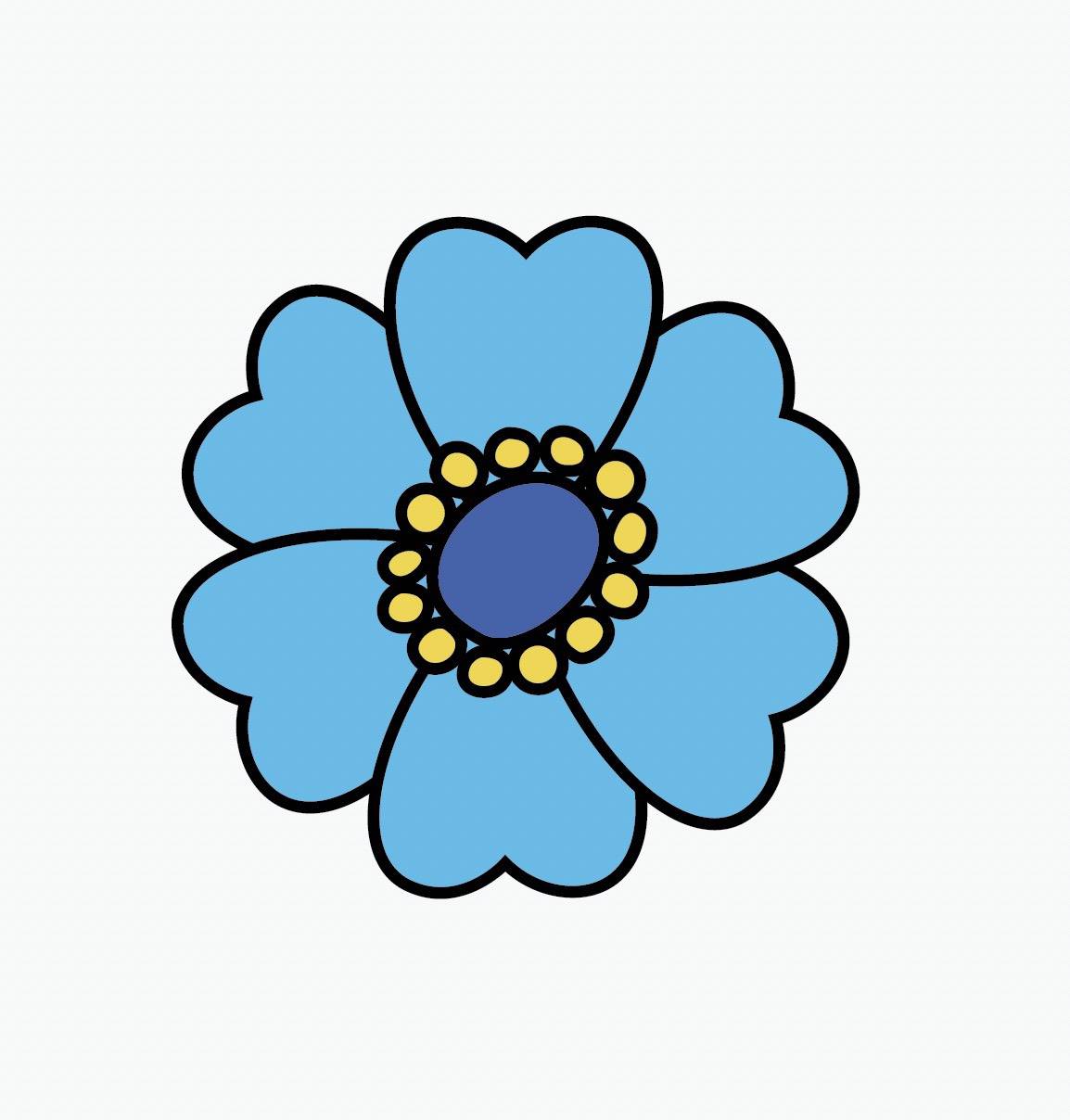 Forget Me Not Decals - Premium Vinyl Wall Stickers for Home Decor, Nursery & Office - Easy to Apply & Remove