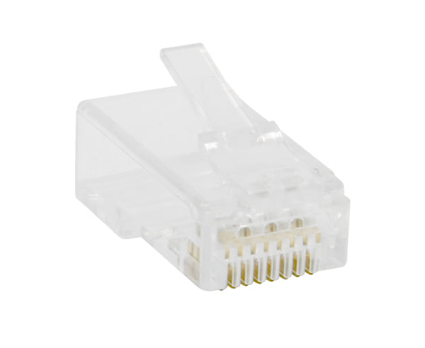 Premium CAT6 RJ45 Ethernet Connector with Insert for OD Under 6.5mm - High-Speed Network Cable Termination for Home & Office Networking