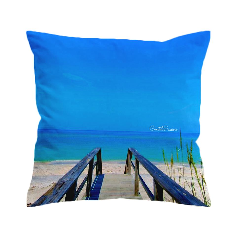 Path to Happiness Pillow Cover - Soft & Stylish Decorative Cushion Case for Home, Bedroom, Sofa & Living Room - Perfect for Cozy Comfort & Modern Interior Design