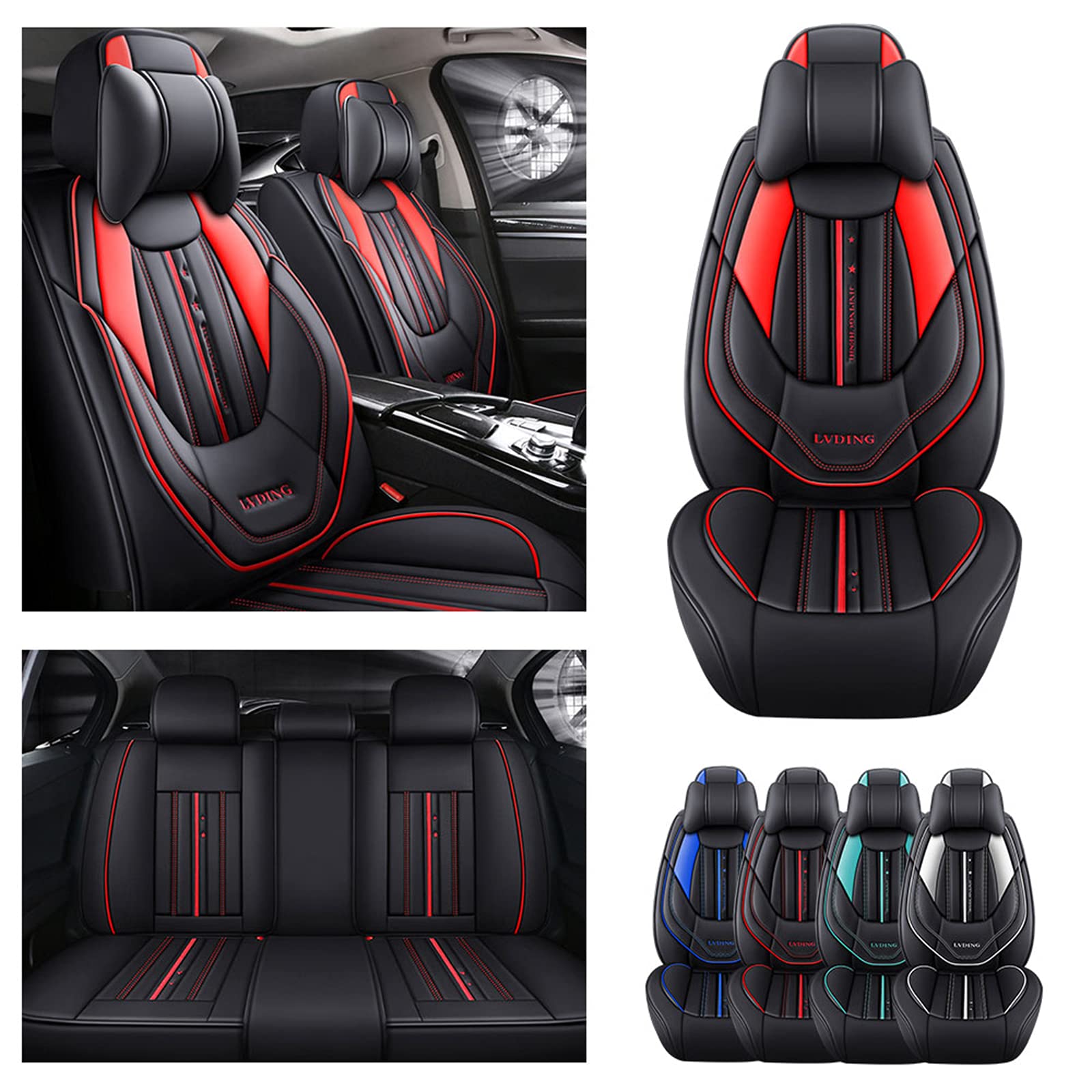 Premium Car Seat Covers for 2003-2021 Models - 5-Seat Full Set | All-Weather Waterproof & Wear-Resistant Luxury Black Cushion Covers | Perfect for Daily Commute, Road Trips & Family Protection