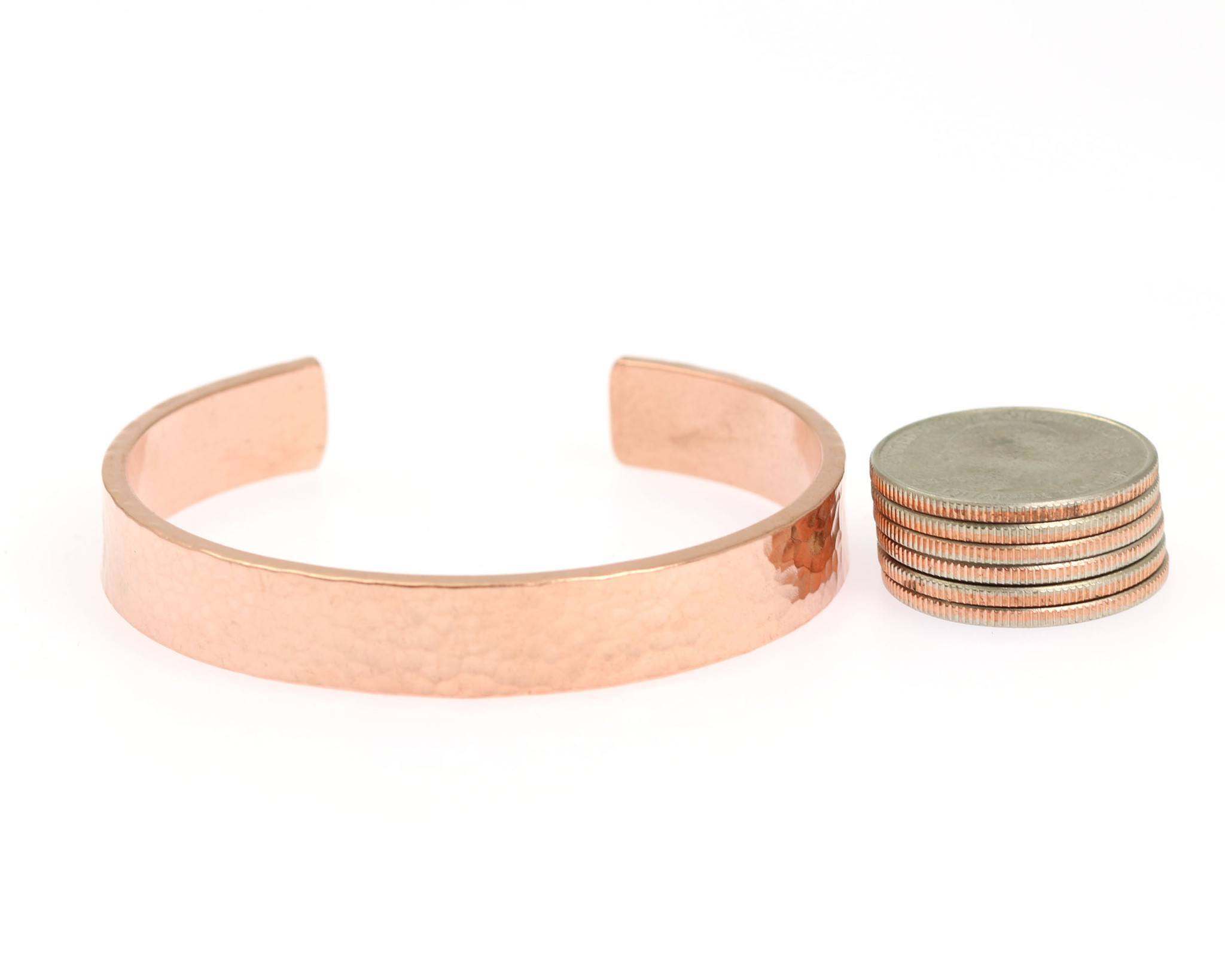 Men's Hammered Copper Cuff Bracelet - 10mm Wide Handmade Bangle for Casual Wear & Gift Giving | Perfect for Everyday Style, Weddings & Special Occasions