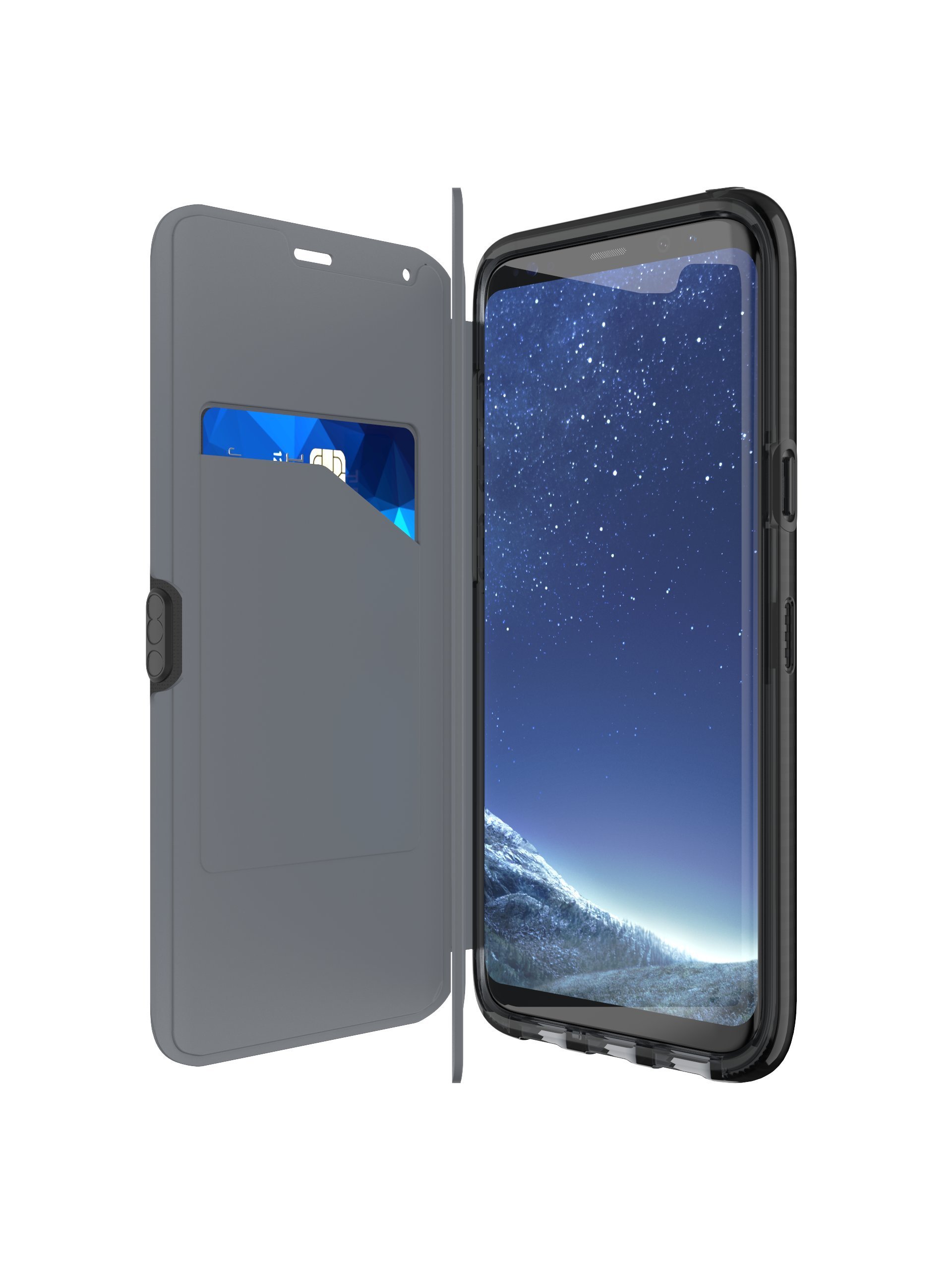 Tech21 Evo Wallet Case for Samsung Galaxy S8+ - Slim Protection for Daily Use