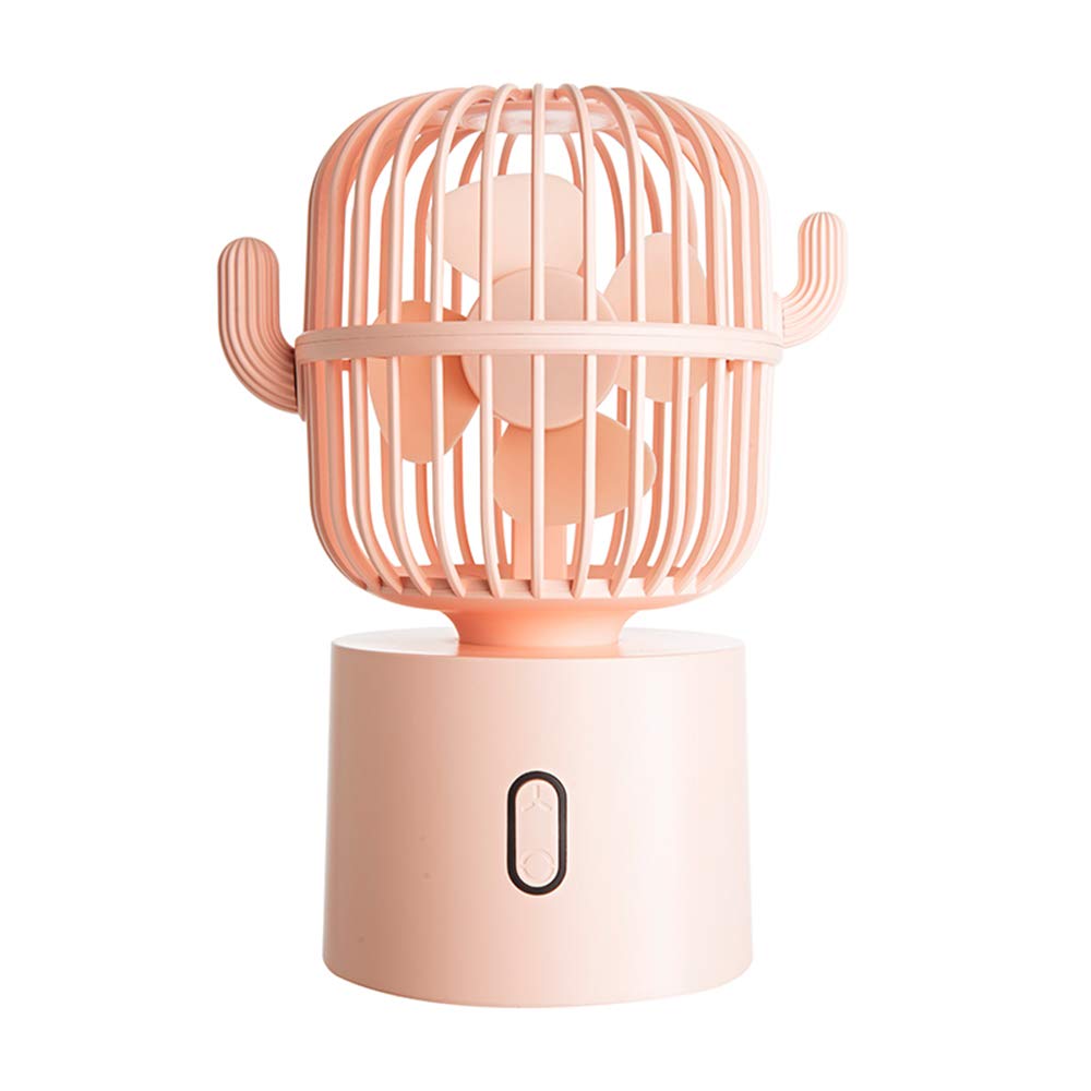 BEISHIDA Small USB Desktop Fan - 3 Speed Quiet Personal Fan with 80° Auto Rotation, Portable Mini Handheld Fan for Home, Office, Baby Room & Travel | Perfect for Girls, Kids & Workspaces
