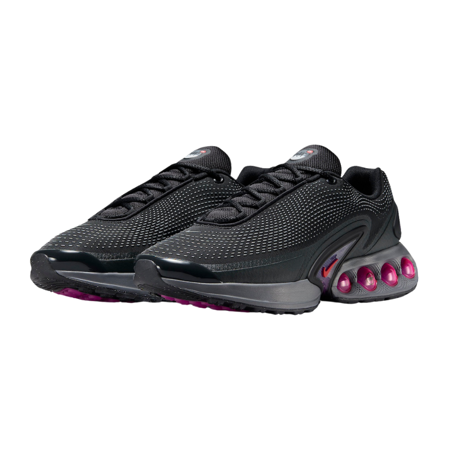 Nike Air Max DN All Night Running Shoes - Black, Dark Smoke Grey, Anthracite & Light Crimson - Comfortable Sneakers for Men & Women - Perfect for Running, Gym & Casual Wear