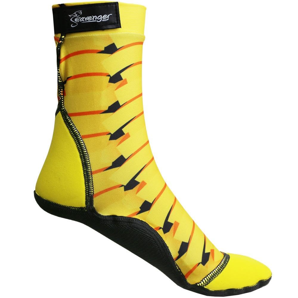 Seavenger SeaSnugs Tall Beach Socks for Soccer - Water Shoes for Men & Women - Quick-Dry, Non-Slip, UV Protection - Perfect for Beach, Pool, Surfing, and Outdoor Sports