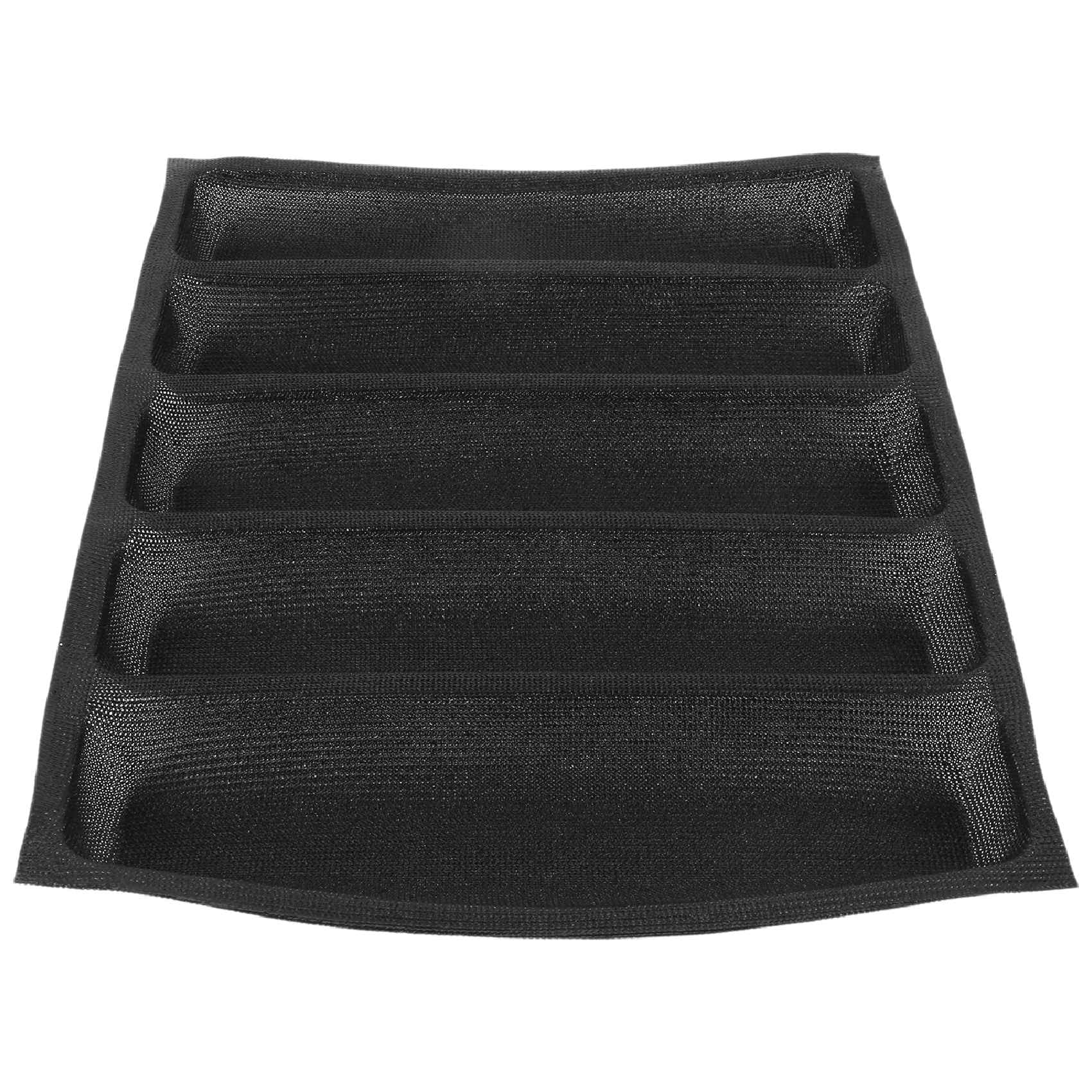 Non-Stick Silicone Bread Pan - Perforated French Loaf & Hot Dog Baking Mold with Liner Mat - Perfect for Homemade Bread, Pastries, and Baked Goods