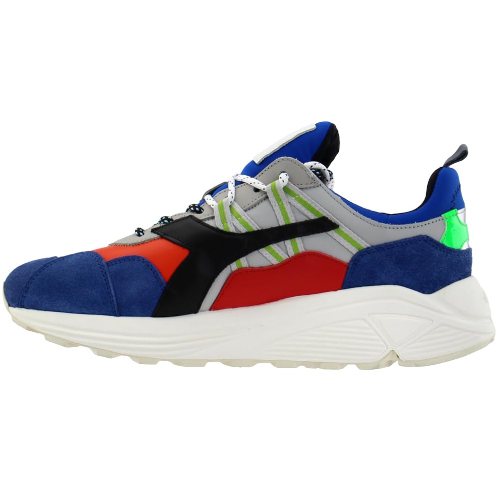 Diadora Men's Rave Leather Lace-Up Sneakers - Blue Casual Shoes for Walking, Running & Everyday Wear