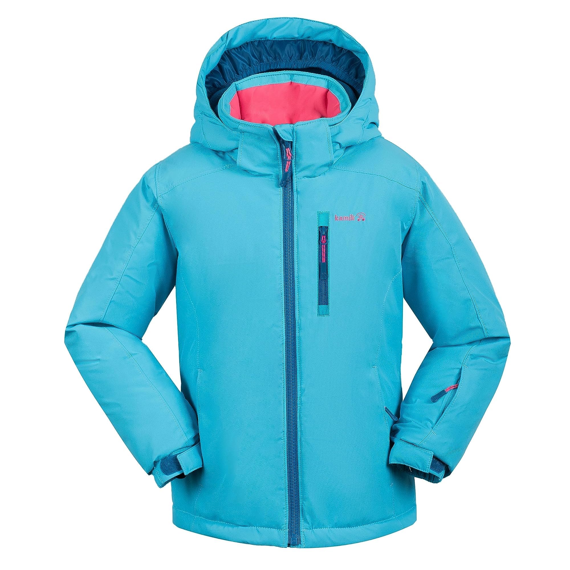 Kamik Aura Insulated Winter Jacket for Girls - Waterproof & Warm (Toddler, Little Kids, Big Kids Sizes) - Perfect for Snow Play & Cold Weather Activities