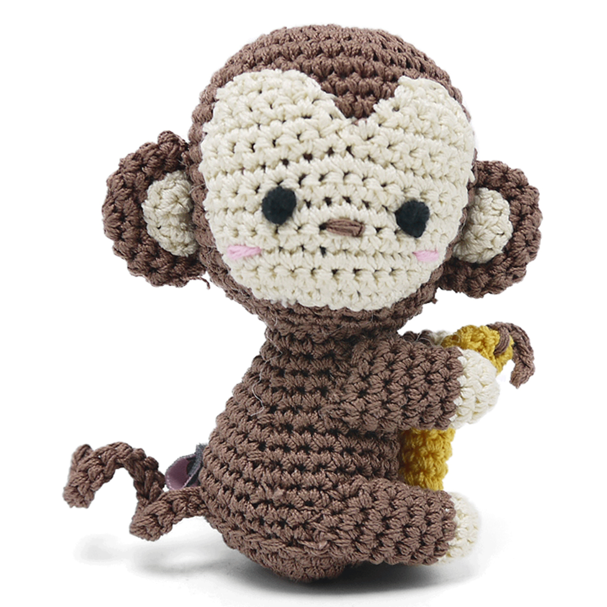 Dogo Pet Fashions Pawer Squeaky Monkey Toy for Dogs - Interactive Chew Toy for Puppies & Small Dogs - Perfect for Playtime, Training & Teething Relief