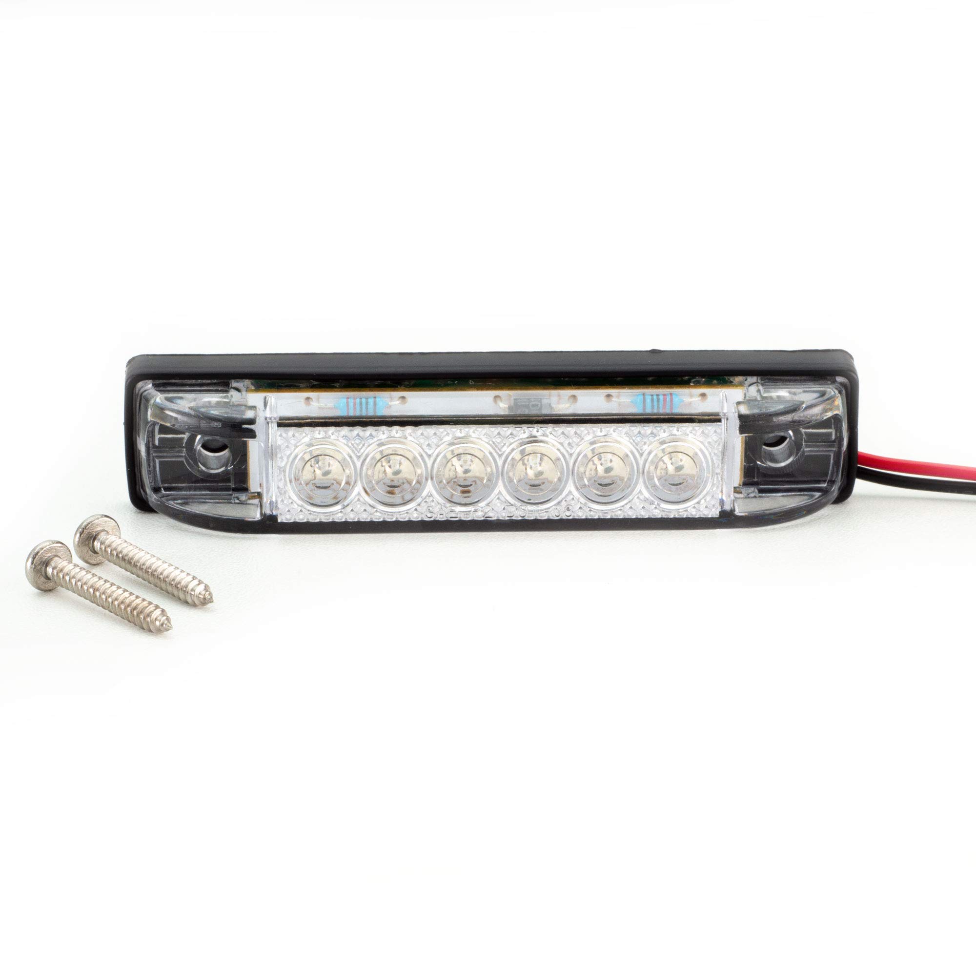LED Blue Slim Line RV Utility Strip Light - 6 Super Bright LEDs, 4