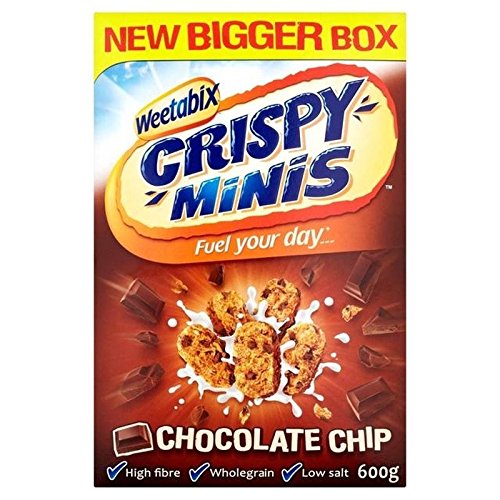 Weetabix Minis Chocolate Cereal 600g (Pack of 6) - Crunchy Whole Grain Breakfast Biscuits for Kids & Adults - Perfect for On-the-Go Snacking, School Lunches & Healthy Morning Meals