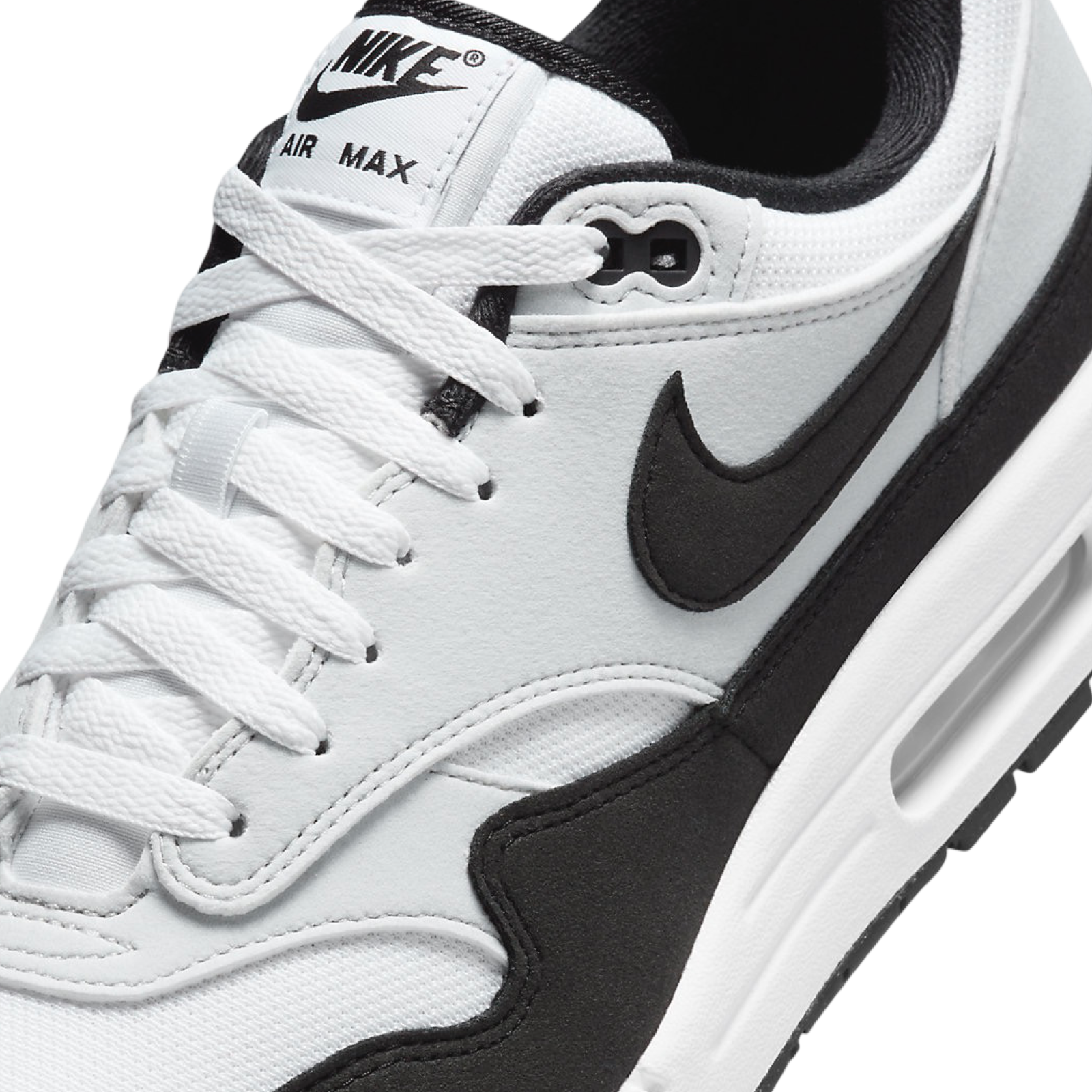 Nike Air Max 1 Men's Running Shoes - White/Black - Lightweight Cushioned Sneakers for Jogging, Gym & Casual Wear