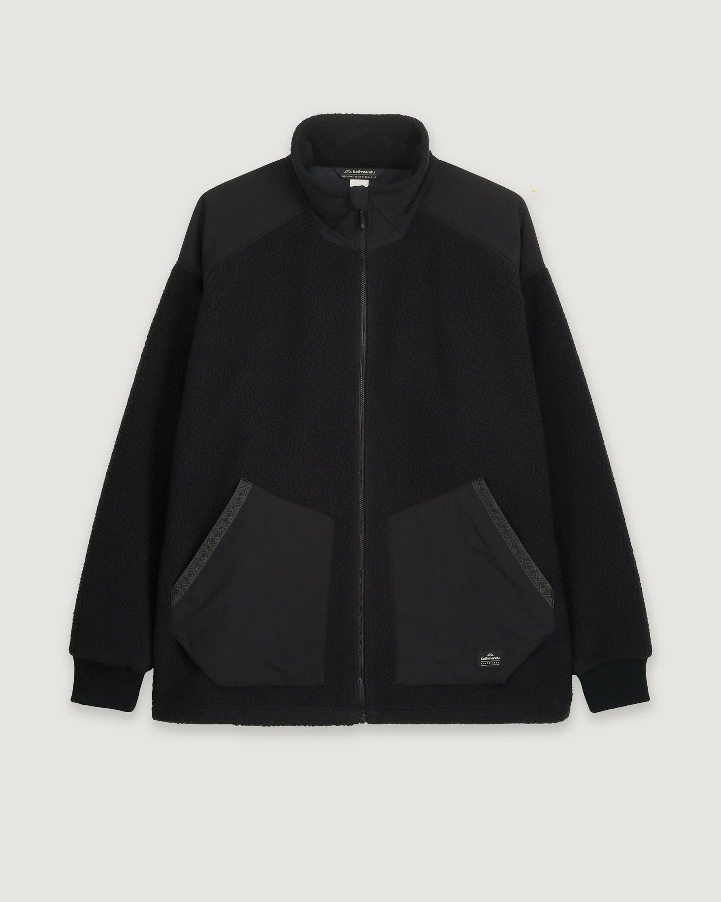 Co Z High Pile Fleece Jacket for Men - Warm Winter Outerwear, Black - Perfect for Outdoor Activities, Camping & Casual Wear