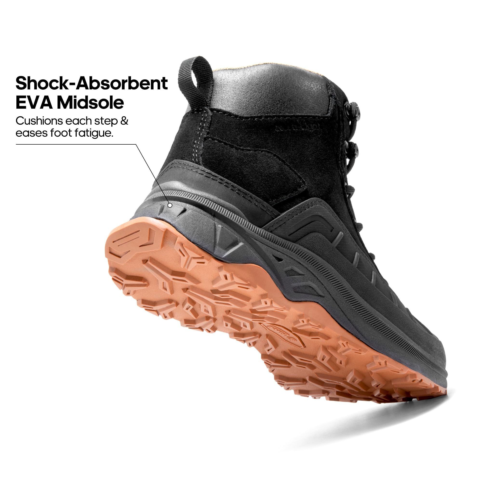 NORTIV 8 Women's Waterproof Hiking Boots - Lightweight Non-Slip Outdoor Trekking Shoes for Camping, Trail Walking & Mountain Climbing | All-Weather Comfort for Adventurous Women