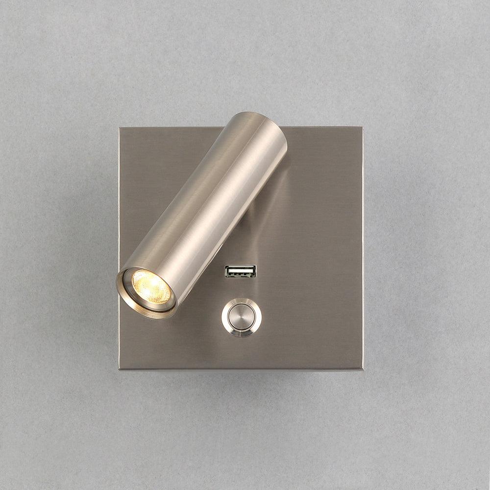 Black USB Wall Light for Bedroom - Dimmable LED Night Light with Touch Control, Perfect for Bedside, Nursery, Hallway & Bathroom Nighttime Use
