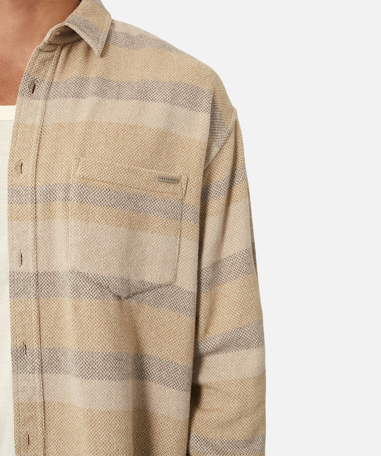 Branson LS Shirt - Comfortable Tan Combo for Men | Perfect for Casual Wear, Outdoor Adventures & Everyday Style