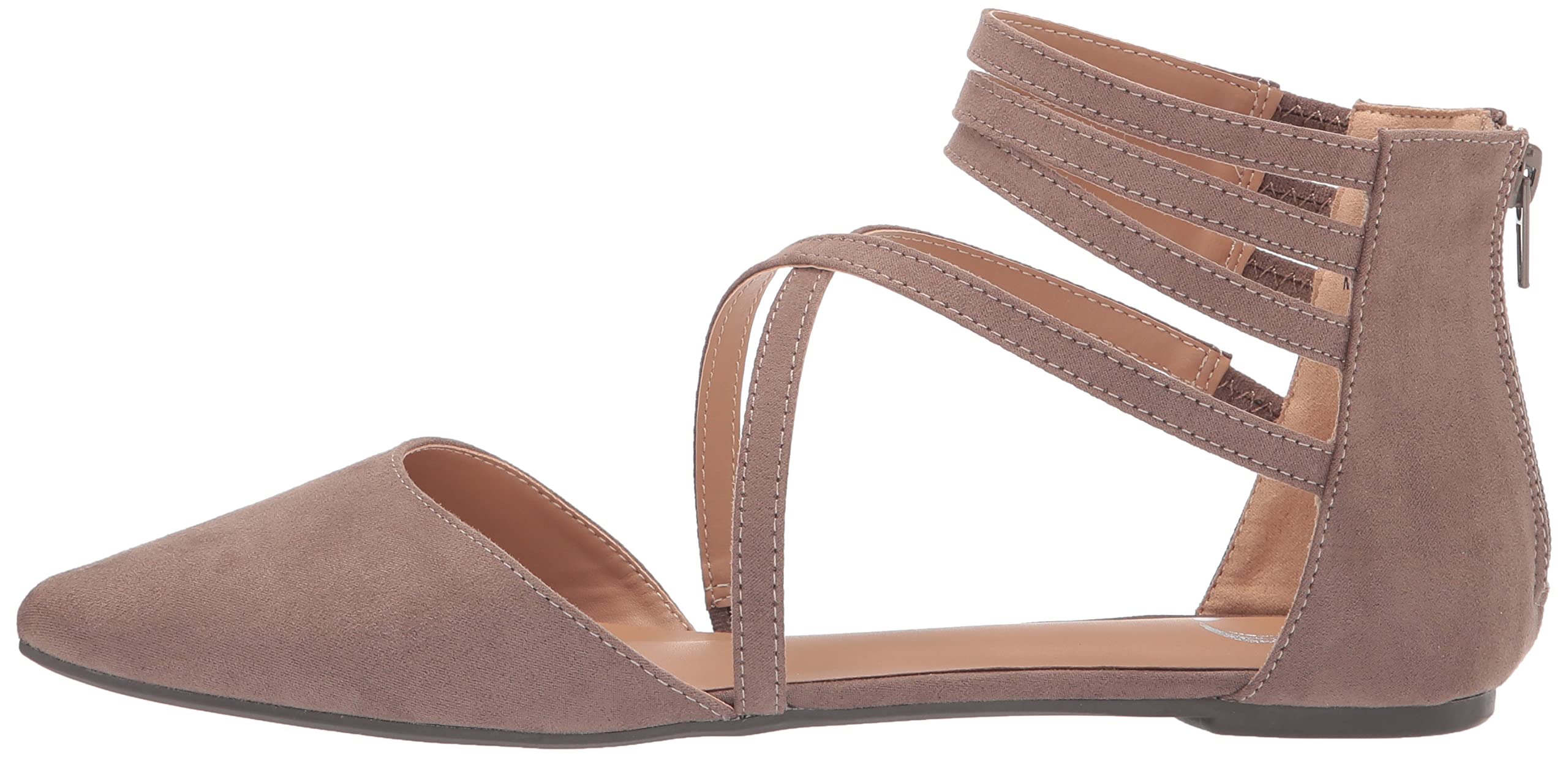 Journee Collection Women's Comfortable Ballet Flats - Lightweight Slip-On Shoes for Work, Travel & Everyday Wear