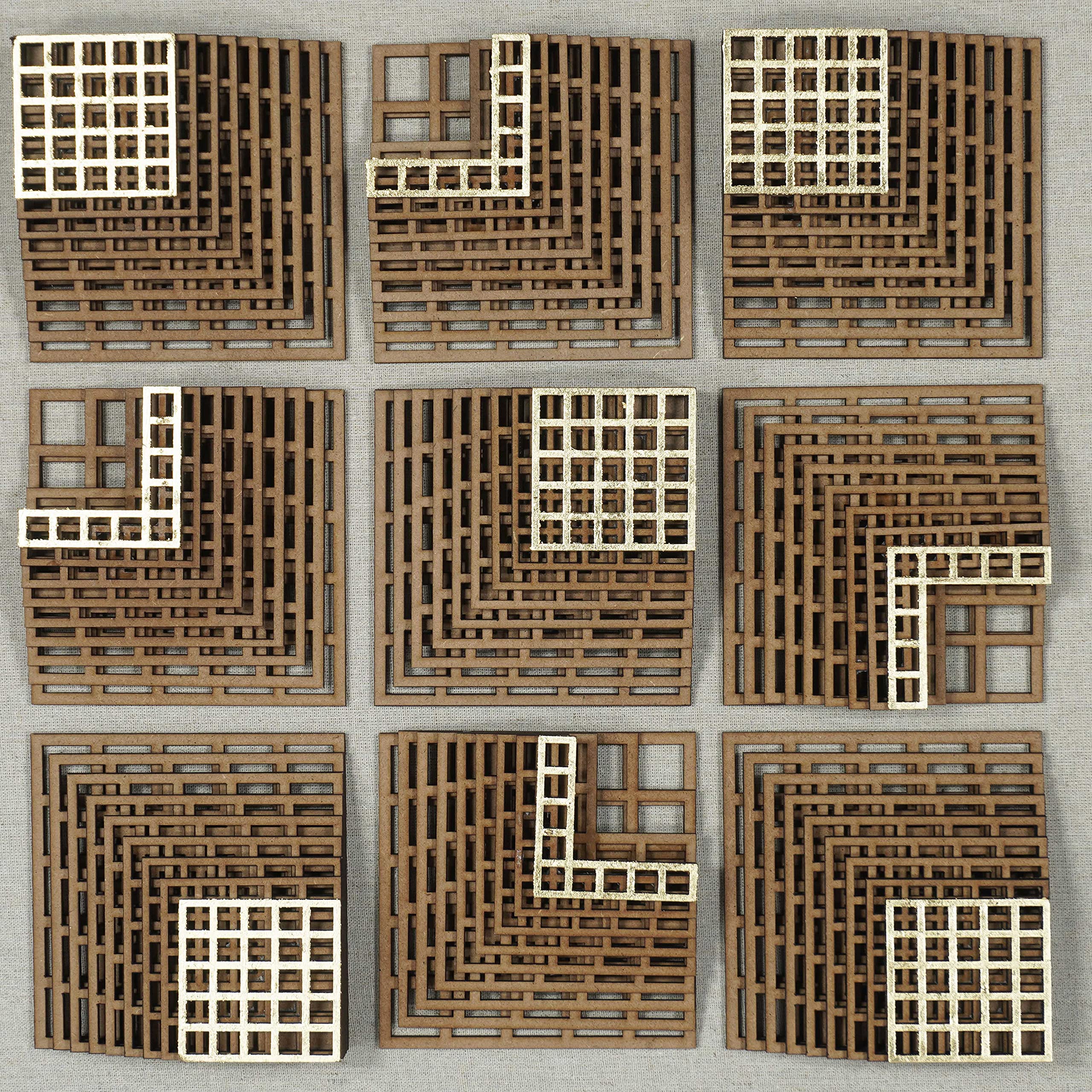Abstract 3D Wood Carving Shadow Box Wall Art - Modern Home Décor for Living Room, Bedroom & Office - Unique Handmade Wooden Wall Sculpture for Contemporary Interior Design