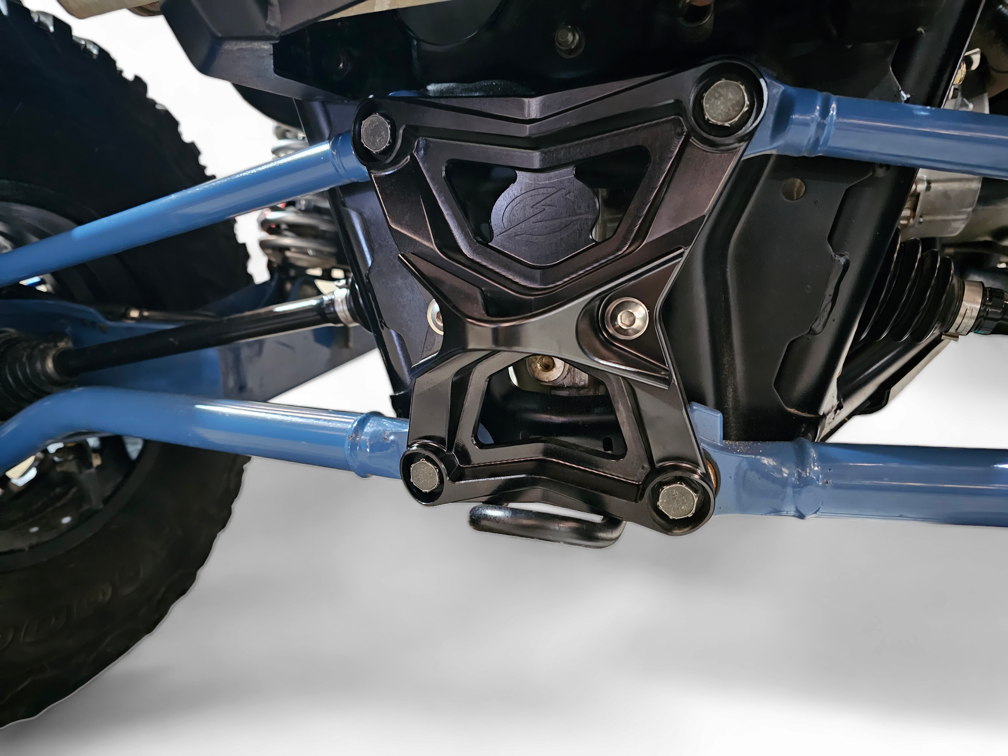 2020-2024 Polaris RZR Pro XP Heavy Duty Radius Rod Plate with Tow Hook - Black RRP610025 - Off-Road Protection for Dune Bashing & Trail Riding